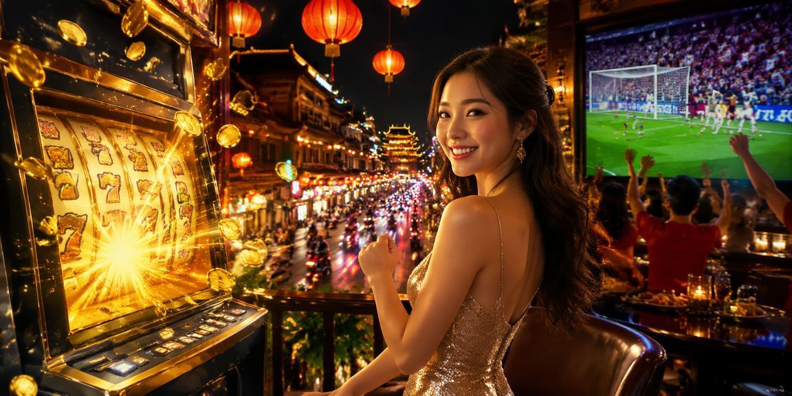 Không khí chợ đêm Huế – người dùng truy cập nền tảng giải trí trực tuyến trên di động